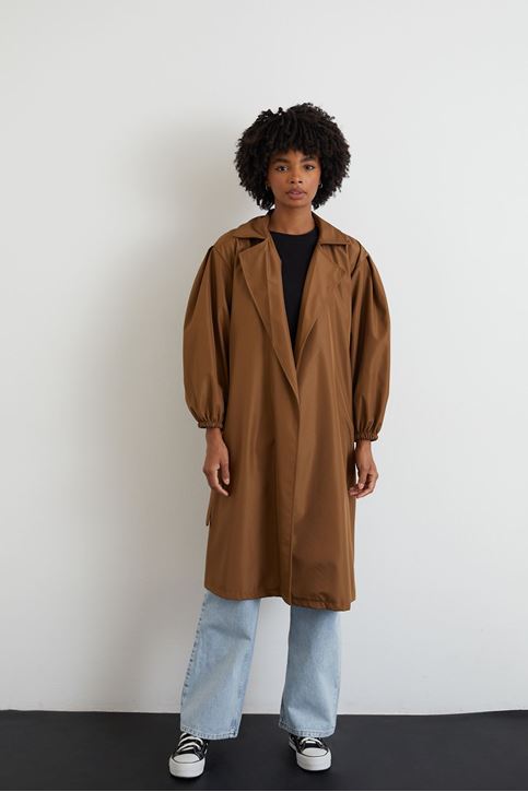 Kuşaklı Trençkot-Kahve